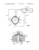 APPARATUS FOR MEASURING VOLUME-OR MASS-FLOW OF A MEDUIM IN A PIPELINE diagram and image