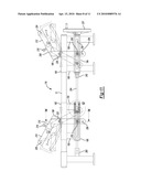 BOW PRESS WITH SYNCHRONOUSLY SCREW DRIVEN/PIVOTING OUTER BOW LIMB SUPPORT ARMS AND MOUNTED IN FREE SLIDING FASHION UPON A SUPPORT RAIL diagram and image