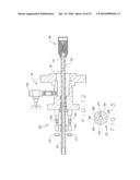 REMOVABLE AUTOMATIC INSERTION DEVICE WITH SEGMENTED DRAINAGE SHAFT diagram and image