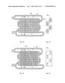 Heat absorbing or dissipating device with multi-pipe reversely transported temperature difference fluids diagram and image