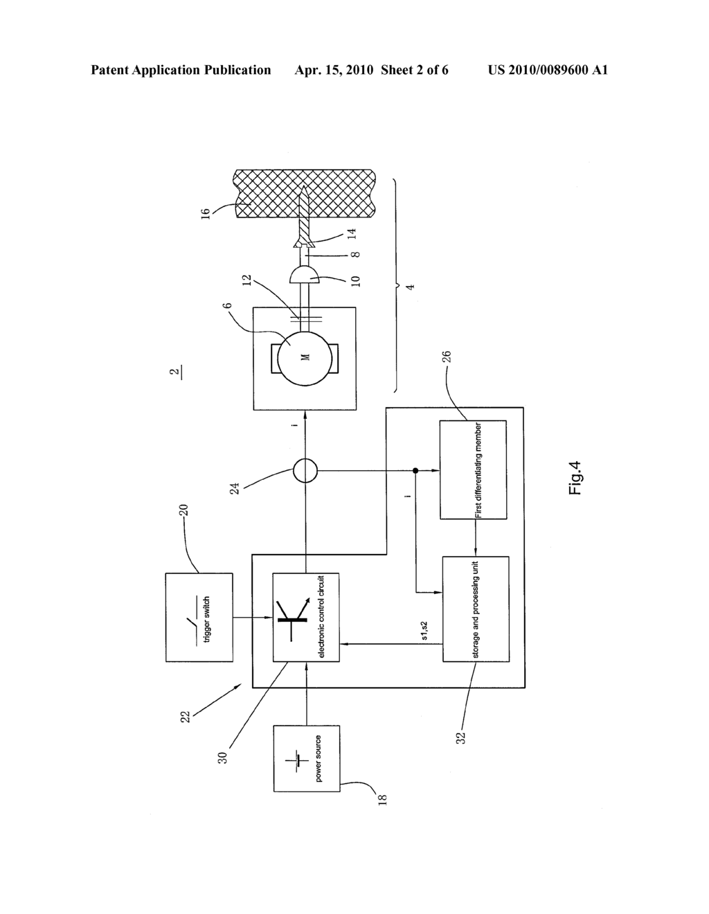 CONTROLLING METHOD OF ELECTRIC TOOL AND ELECTRIC TOOL CARRYING OUT THE CONTROLLING METHOD - diagram, schematic, and image 03