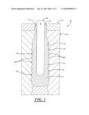 Narrow Neck Glass Container with Integral Embossments and Method of Manufacture diagram and image