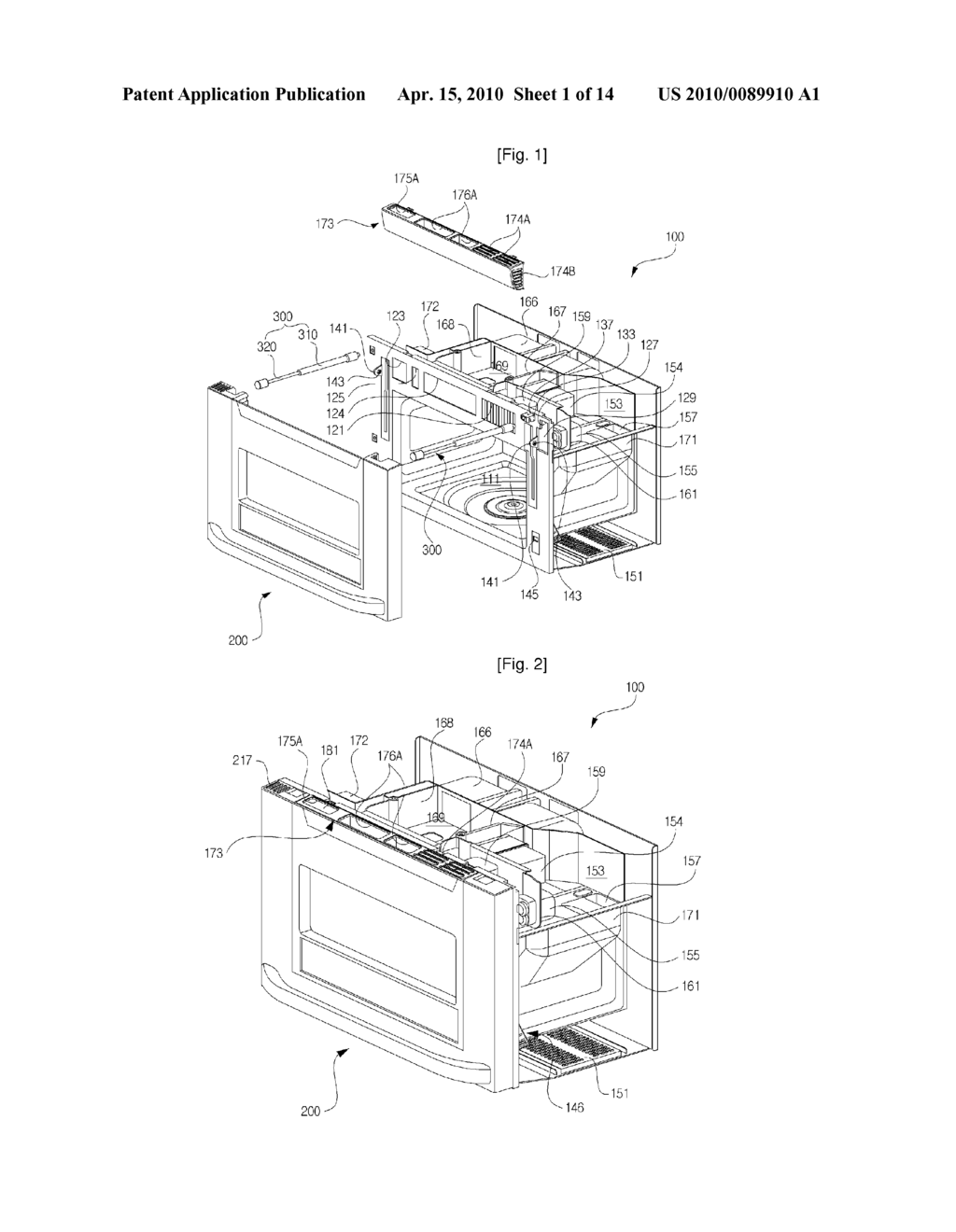 VENTILATION HOODED MICROWAVE OVEN AND COOLING SYSTEM FOR THE SAME - diagram, schematic, and image 02