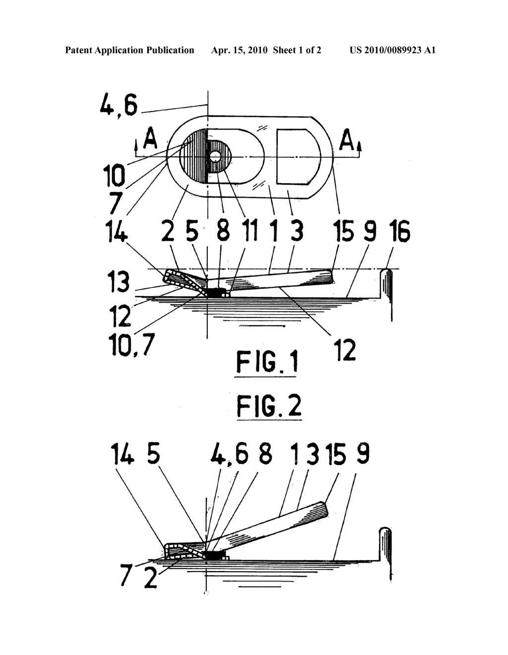 Non-detachable fulcrum type liet tab for beverage container - diagram, schematic, and image 02