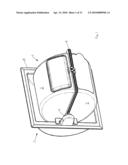 DISPENSER FOR SEPARATELY DISPENSING WET AND DRY PAPER IN THE SHAPE OF A CONVENTIONAL ROLL OF TOILET PAPER diagram and image