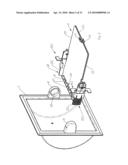 DISPENSER FOR SEPARATELY DISPENSING WET AND DRY PAPER IN THE SHAPE OF A CONVENTIONAL ROLL OF TOILET PAPER diagram and image