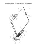 DISPENSER FOR SEPARATELY DISPENSING WET AND DRY PAPER IN THE SHAPE OF A CONVENTIONAL ROLL OF TOILET PAPER diagram and image