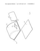 DISPENSER FOR SEPARATELY DISPENSING WET AND DRY PAPER IN THE SHAPE OF A CONVENTIONAL ROLL OF TOILET PAPER diagram and image