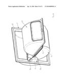 DISPENSER FOR SEPARATELY DISPENSING WET AND DRY PAPER IN THE SHAPE OF A CONVENTIONAL ROLL OF TOILET PAPER diagram and image