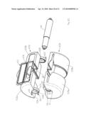 DISPENSER FOR SEPARATELY DISPENSING WET AND DRY PAPER IN THE SHAPE OF A CONVENTIONAL ROLL OF TOILET PAPER diagram and image