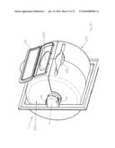 DISPENSER FOR SEPARATELY DISPENSING WET AND DRY PAPER IN THE SHAPE OF A CONVENTIONAL ROLL OF TOILET PAPER diagram and image