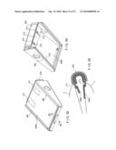 DISPENSER FOR SEPARATELY DISPENSING WET AND DRY PAPER IN THE SHAPE OF A CONVENTIONAL ROLL OF TOILET PAPER diagram and image