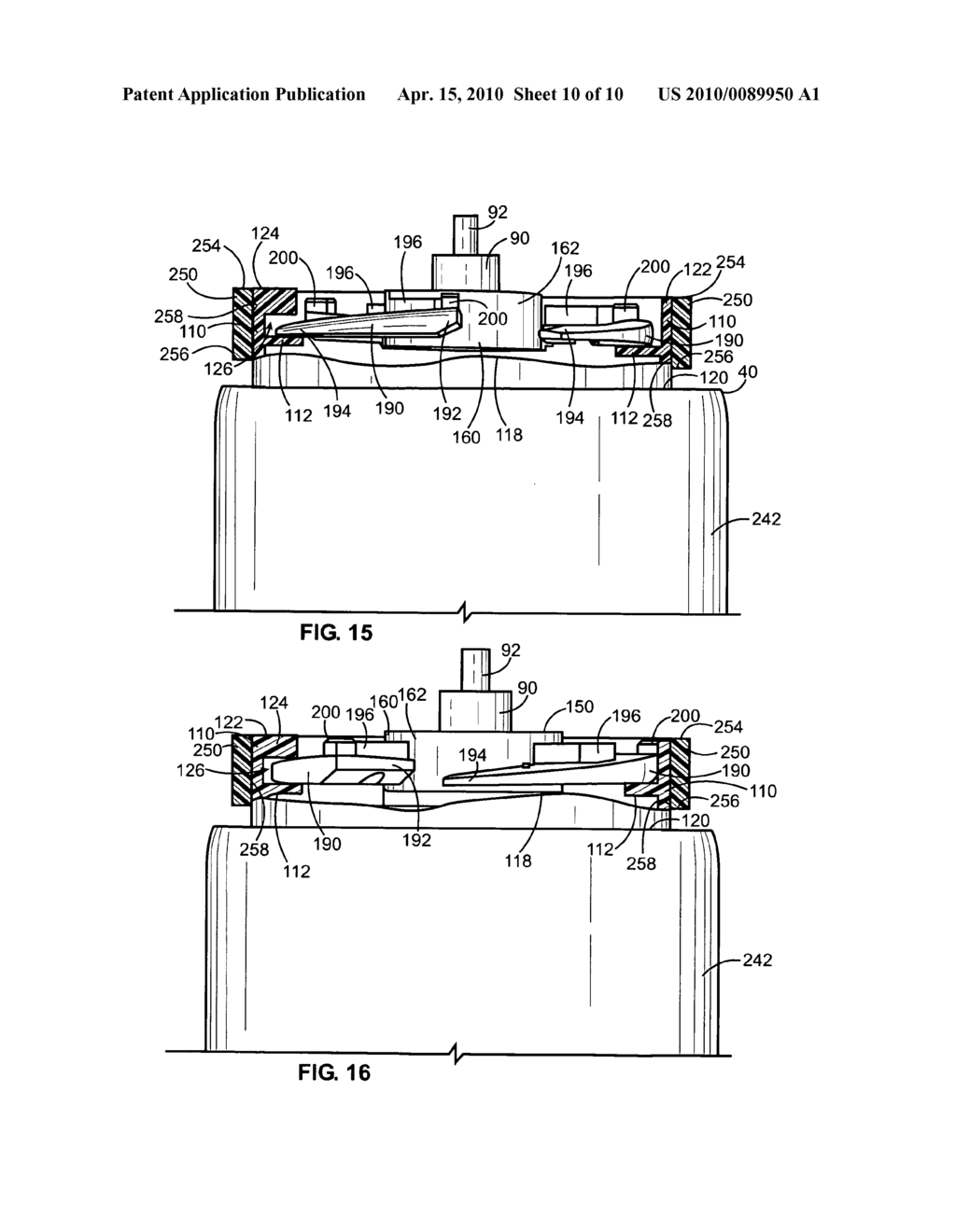 Attachment mechanism for a dispenser - diagram, schematic, and image 11