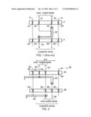 Integrated circuit layout pattern for cross-coupled circuits diagram and image