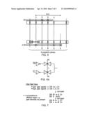 Integrated circuit layout pattern for cross-coupled circuits diagram and image