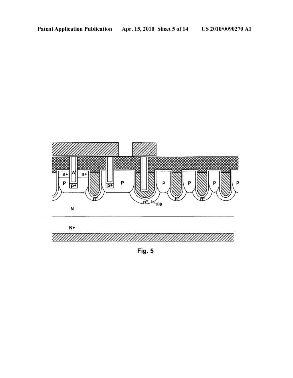 TRENCH MOSFET WITH SHORT CHANNEL FORMED BY PN DOUBLE EPITAXIAL LAYERS - diagram, schematic, and image 06