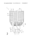 ROTOR OF AN ELECTRICAL MACHINE WITH CORD LASHING diagram and image