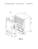 Product delivery bin for a vending machine diagram and image