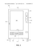 Product delivery bin for a vending machine diagram and image