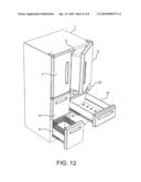 Refrigerator with easy access drawer diagram and image