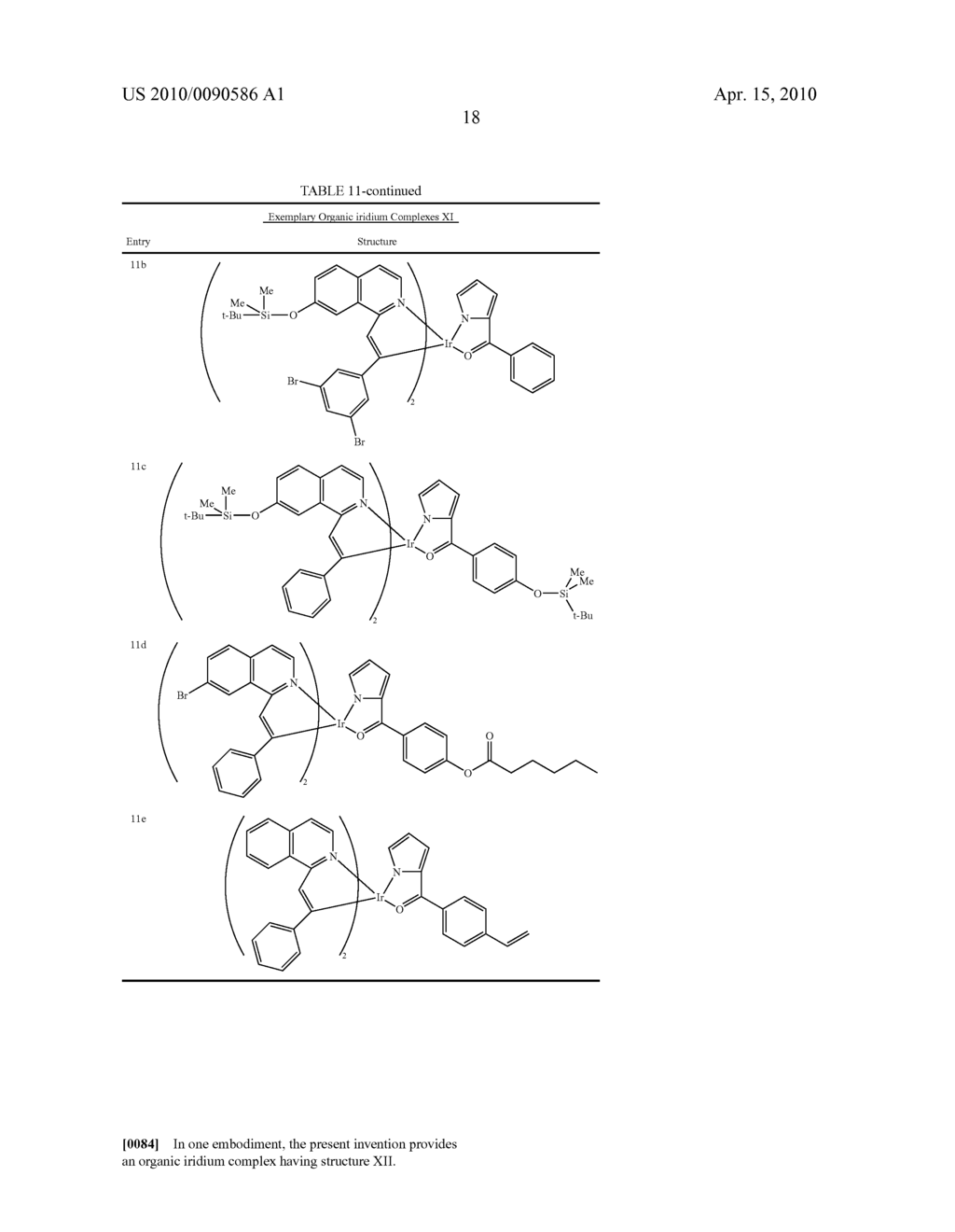 ELECTRONIC DEVICES COMPRISING ORGANIC IRIDIUM COMPOSITIONS - diagram, schematic, and image 34