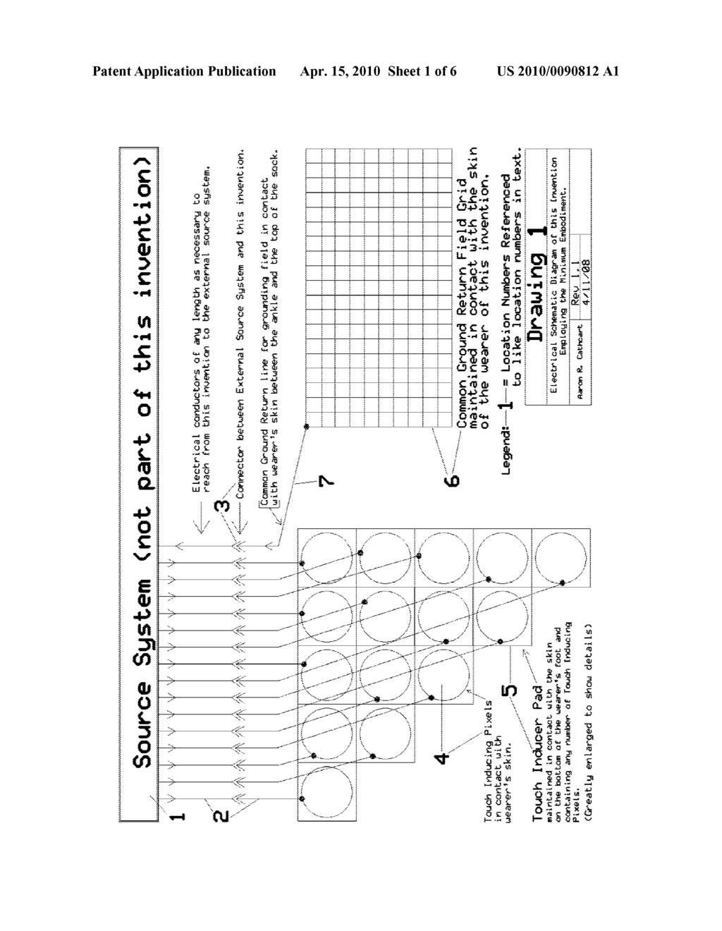 APPARATUS THAT PREPARES AND DELIVERS INTELLIGIBLE INFORMATION TO THE HUMAN BRAIN BY STIMULATING THE SENSE OF TOUCH IN INTELLIGIBLE PATTERNS WITHIN AN AREA OF SKIN - diagram, schematic, and image 02