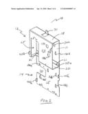 EMERGENCY NOTIFICATION APPLIANCE MOUNTING BRACKET diagram and image