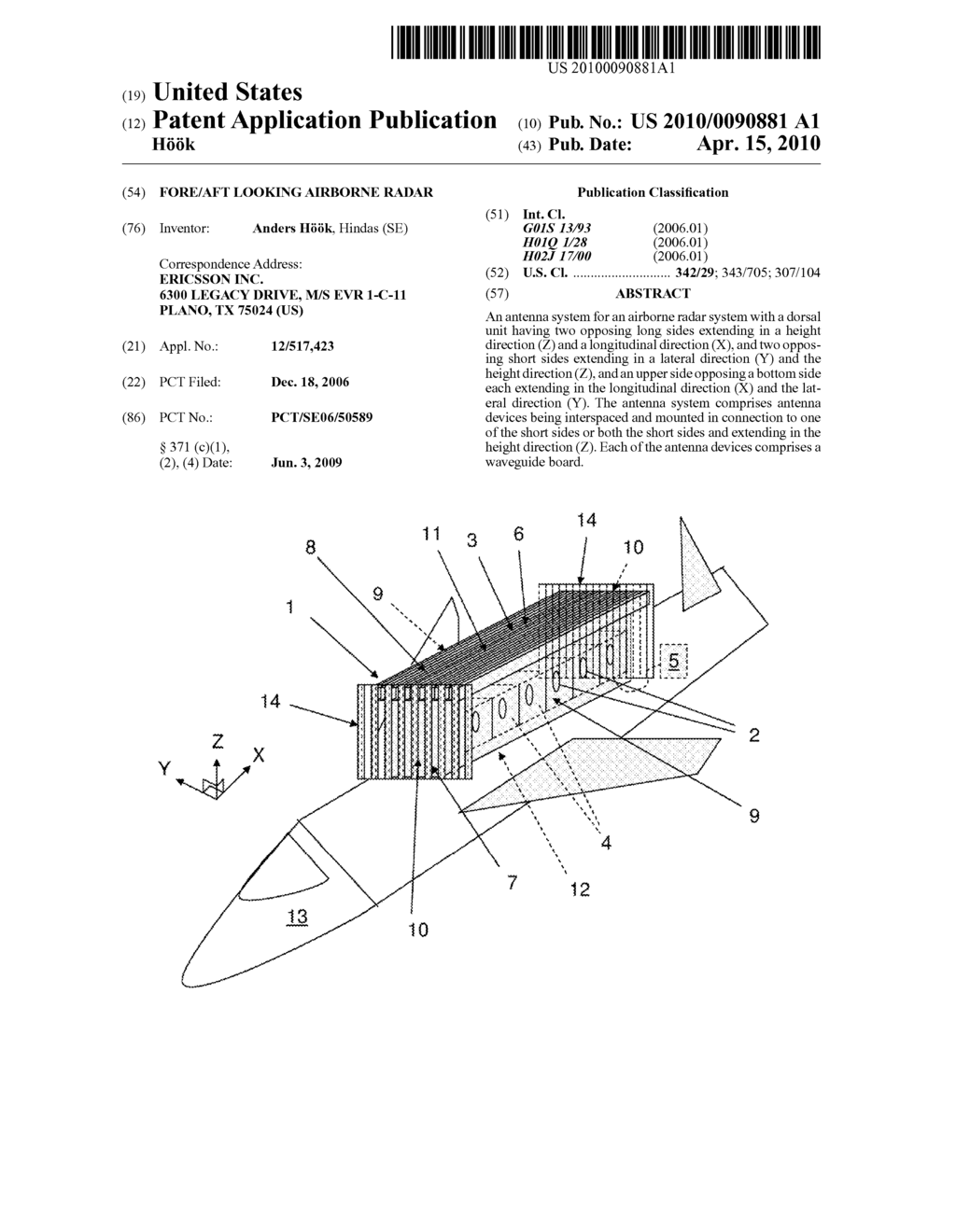 FORE/AFT LOOKING AIRBORNE RADAR - diagram, schematic, and image 01