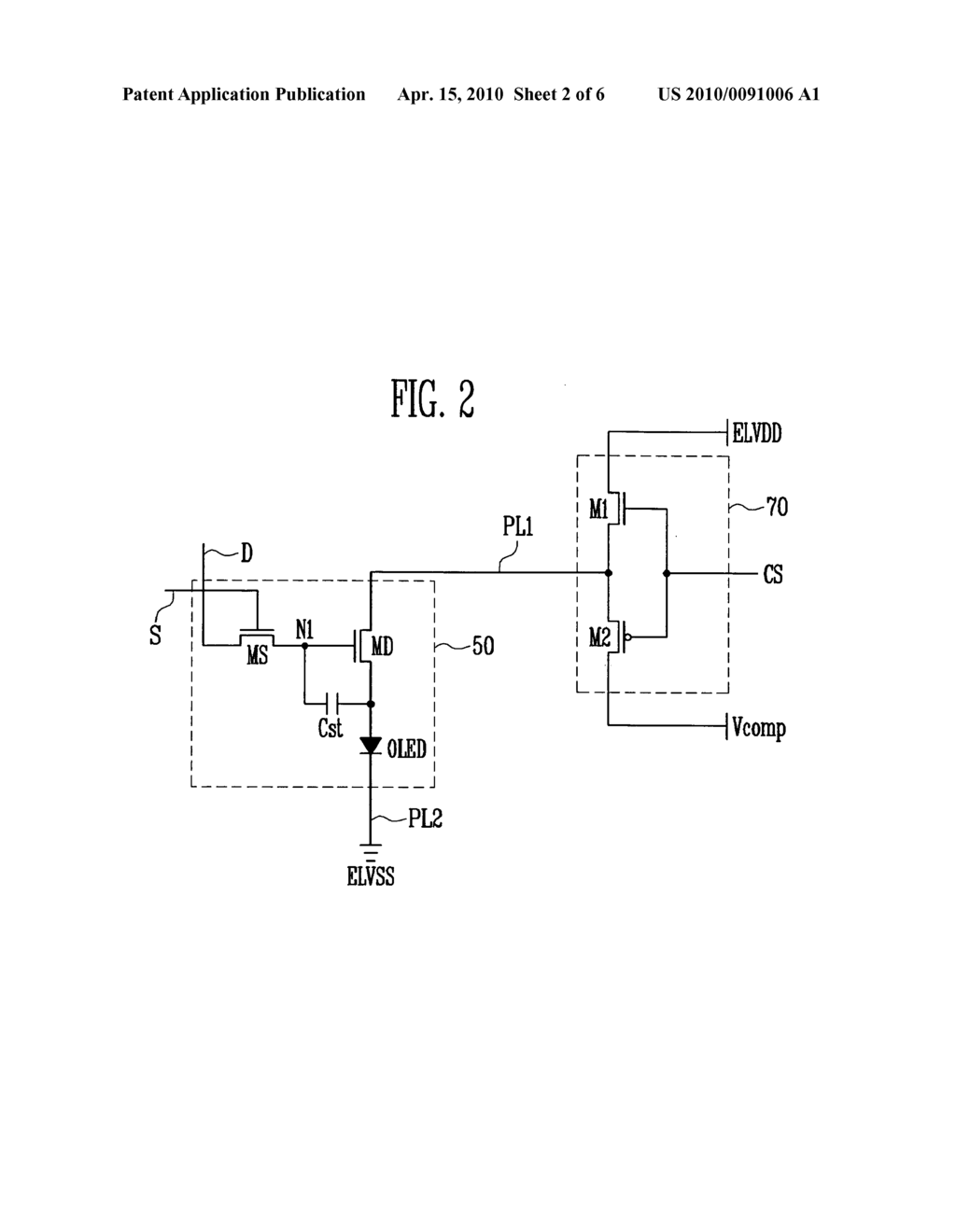 Organic light emitting display device and method of driving the same - diagram, schematic, and image 03