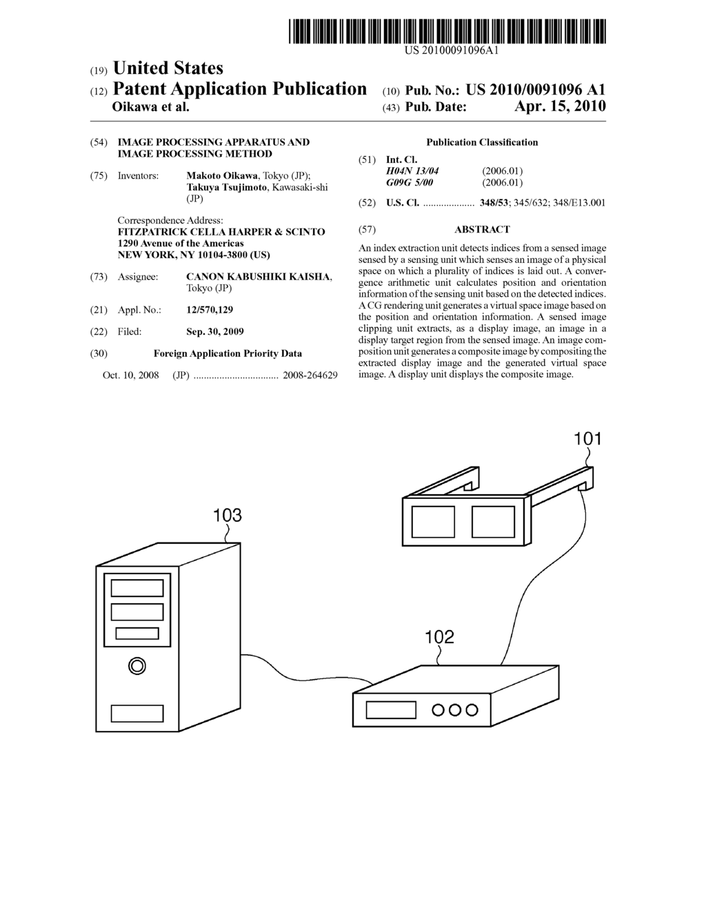 IMAGE PROCESSING APPARATUS AND IMAGE PROCESSING METHOD - diagram, schematic, and image 01