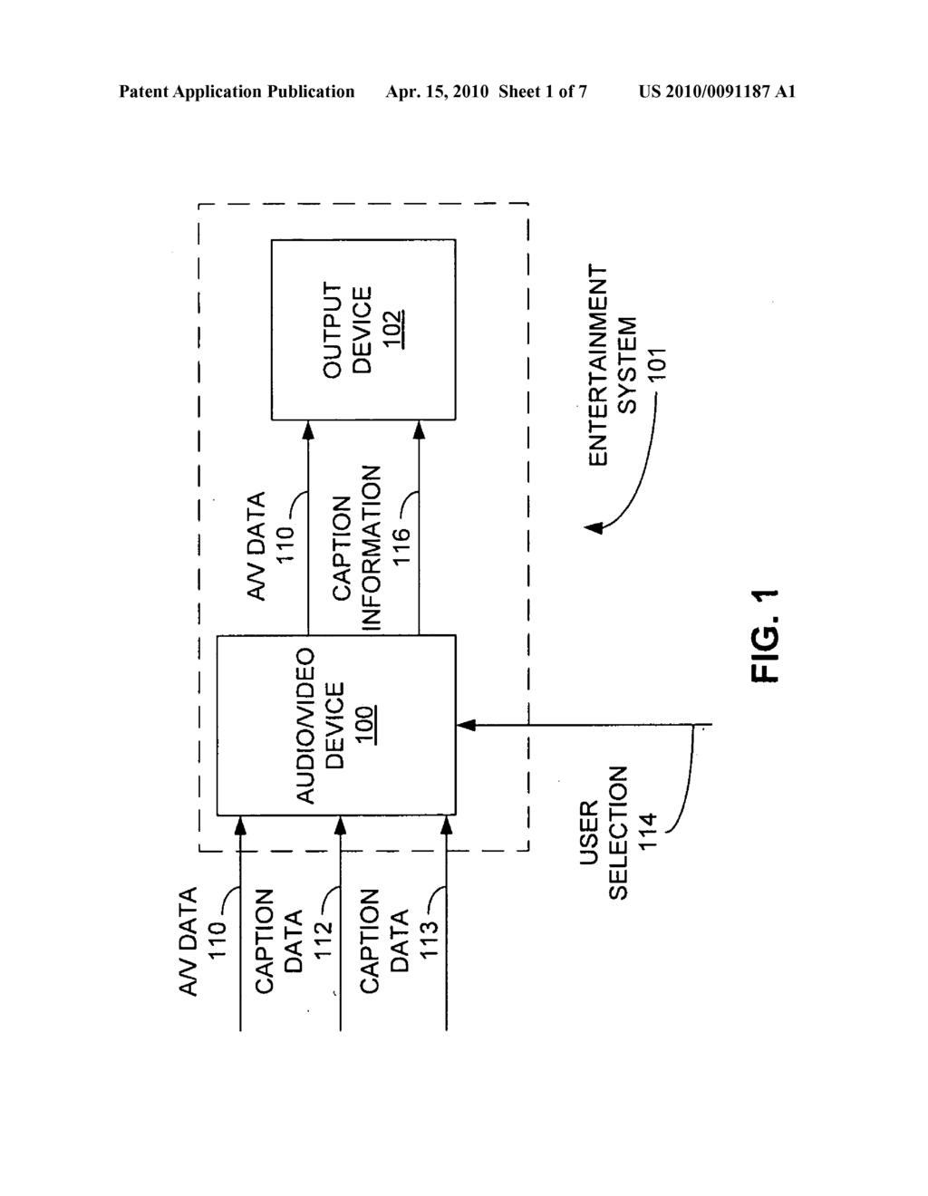 METHOD AND AUDIO/VIDEO DEVICE FOR PROCESSING CAPTION INFORMATION - diagram, schematic, and image 02
