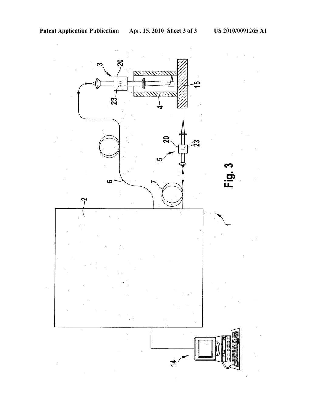 Fiber optic sensor head and interferometric measuring system - diagram, schematic, and image 04