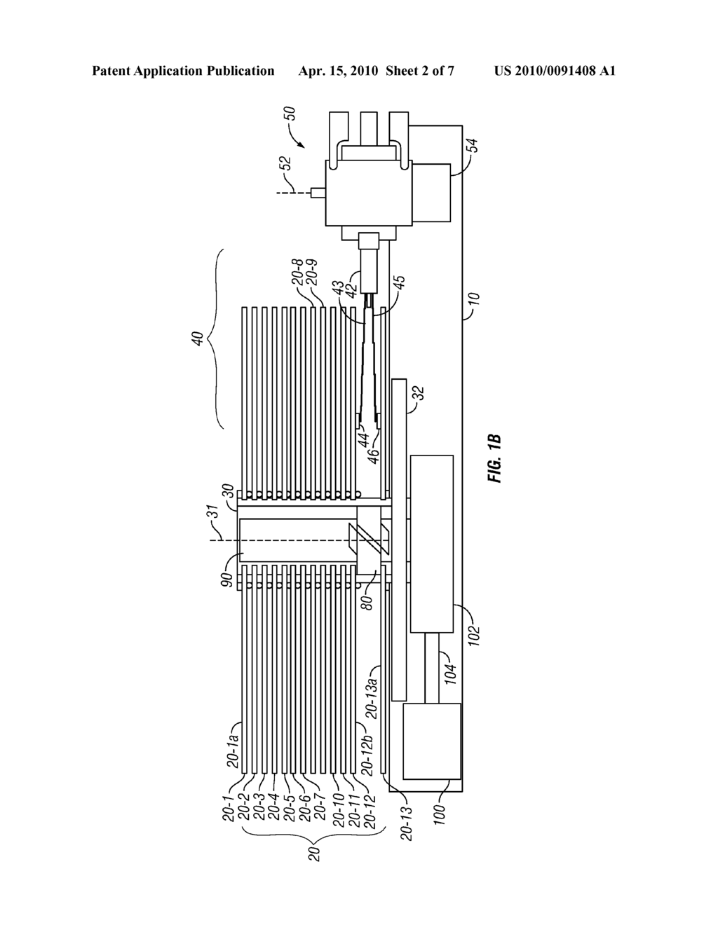 HARD DISK DRIVE WITH DISK SEPARATOR FOR CREATING AXIAL GAPS BETWEEN DISKS FOR ACCESS BY READ/WRITE HEADS - diagram, schematic, and image 03