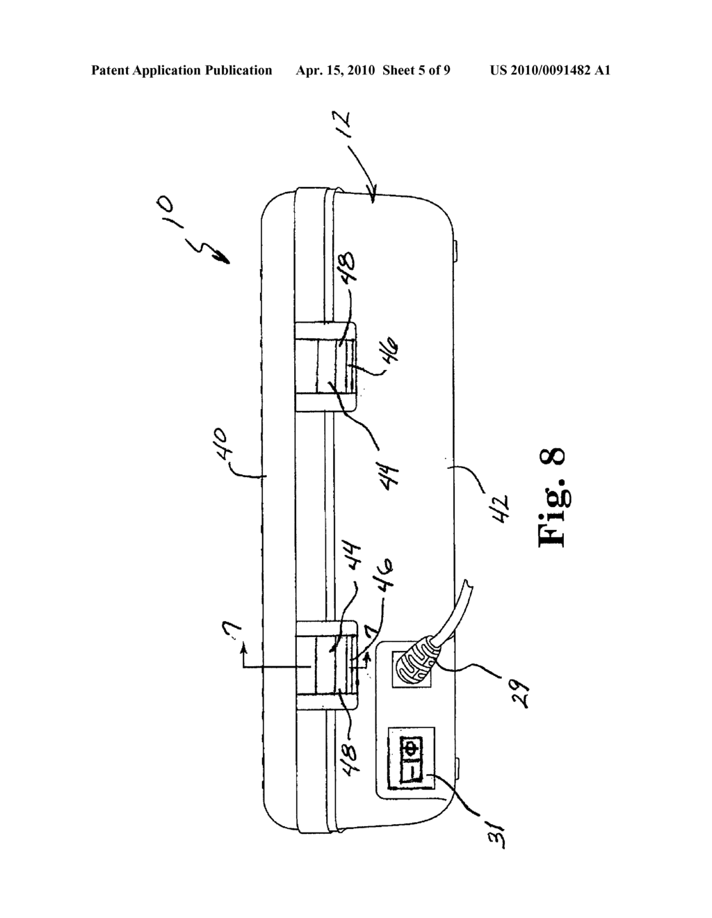 PORTABLE LIGHT BACKED PROJECT TABLE - diagram, schematic, and image 06