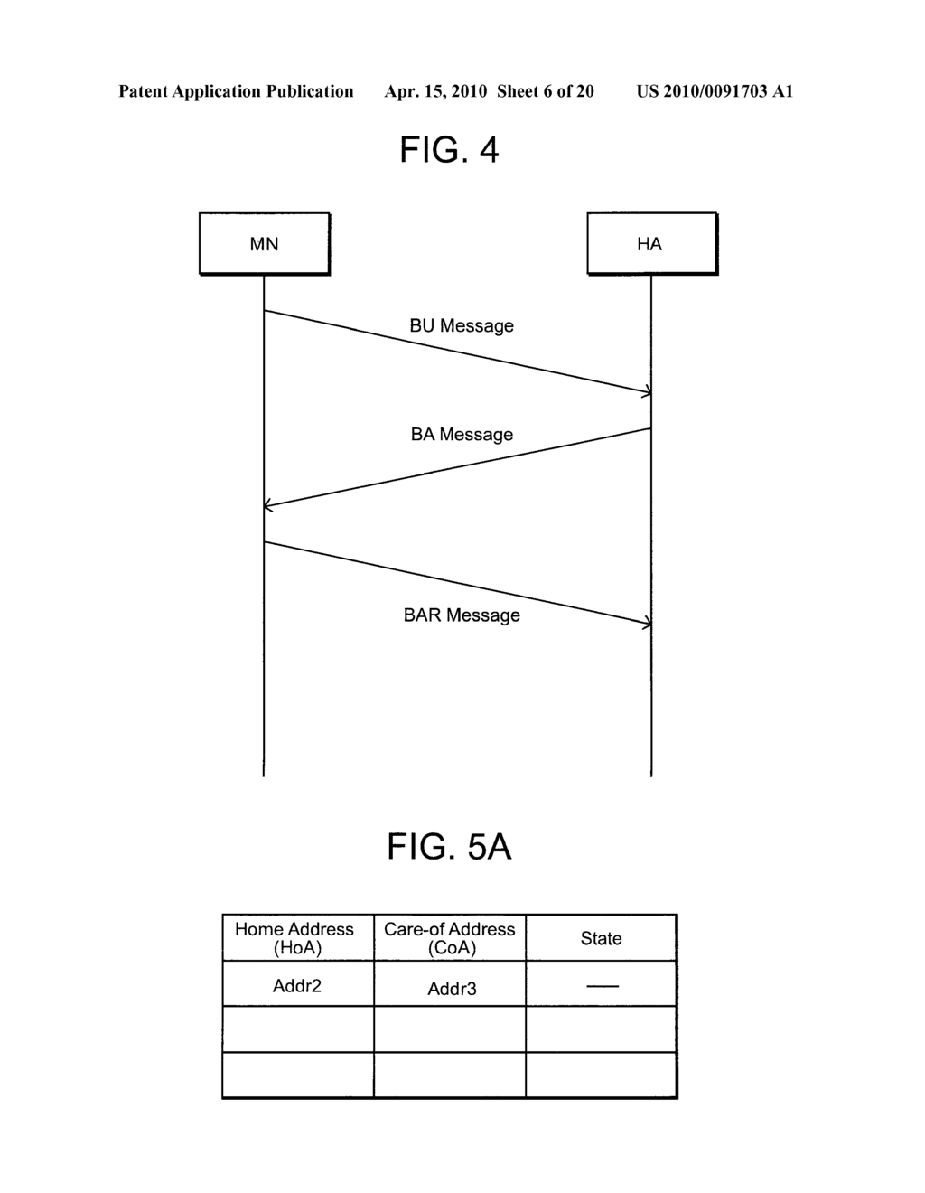 BINDING UPDATE METHOD, MOBILE TERMINAL, HOME AGENT, AND BINDING UPDATE SYSTEM - diagram, schematic, and image 07