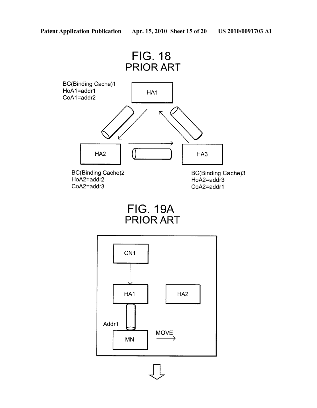 BINDING UPDATE METHOD, MOBILE TERMINAL, HOME AGENT, AND BINDING UPDATE SYSTEM - diagram, schematic, and image 16