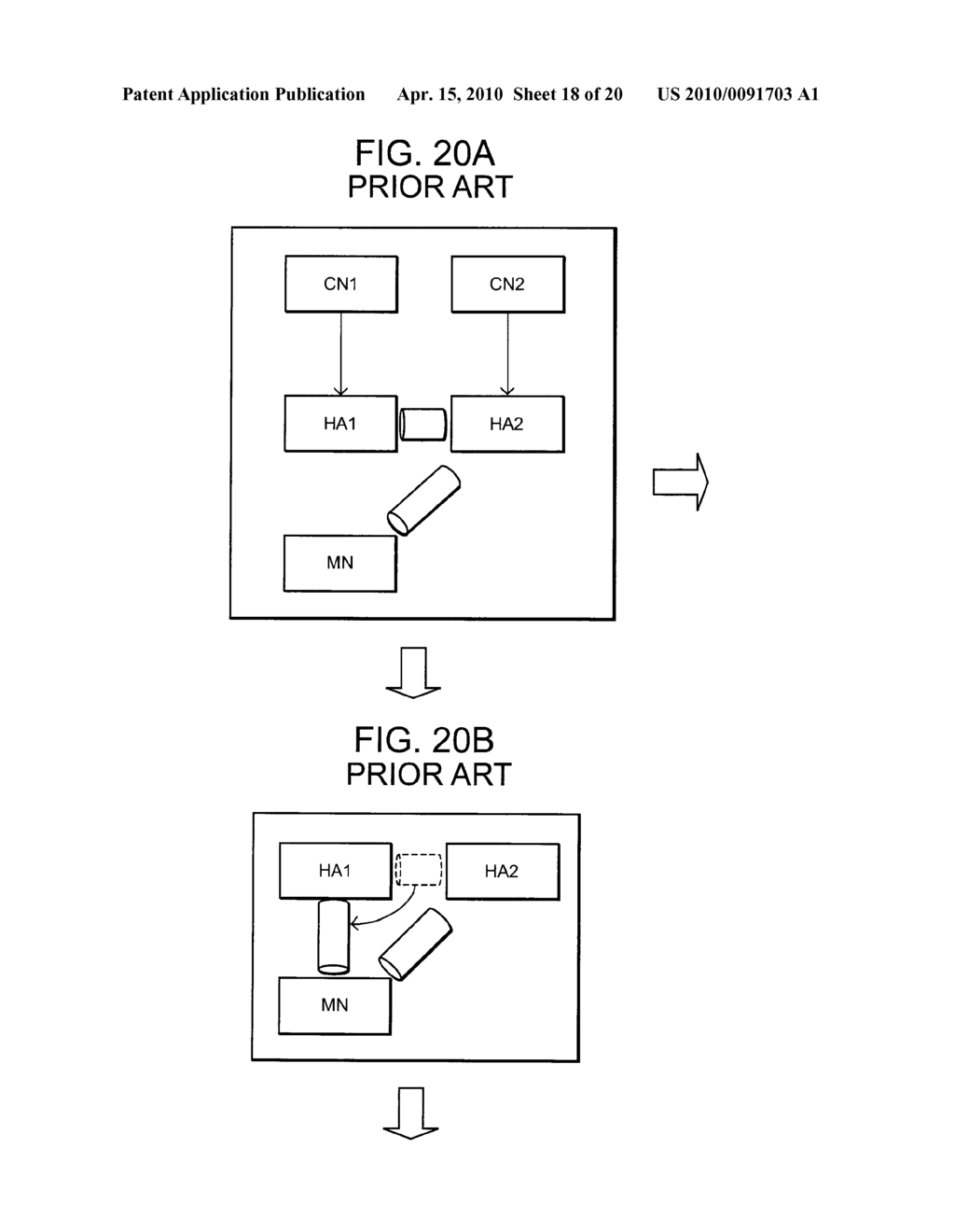 BINDING UPDATE METHOD, MOBILE TERMINAL, HOME AGENT, AND BINDING UPDATE SYSTEM - diagram, schematic, and image 19