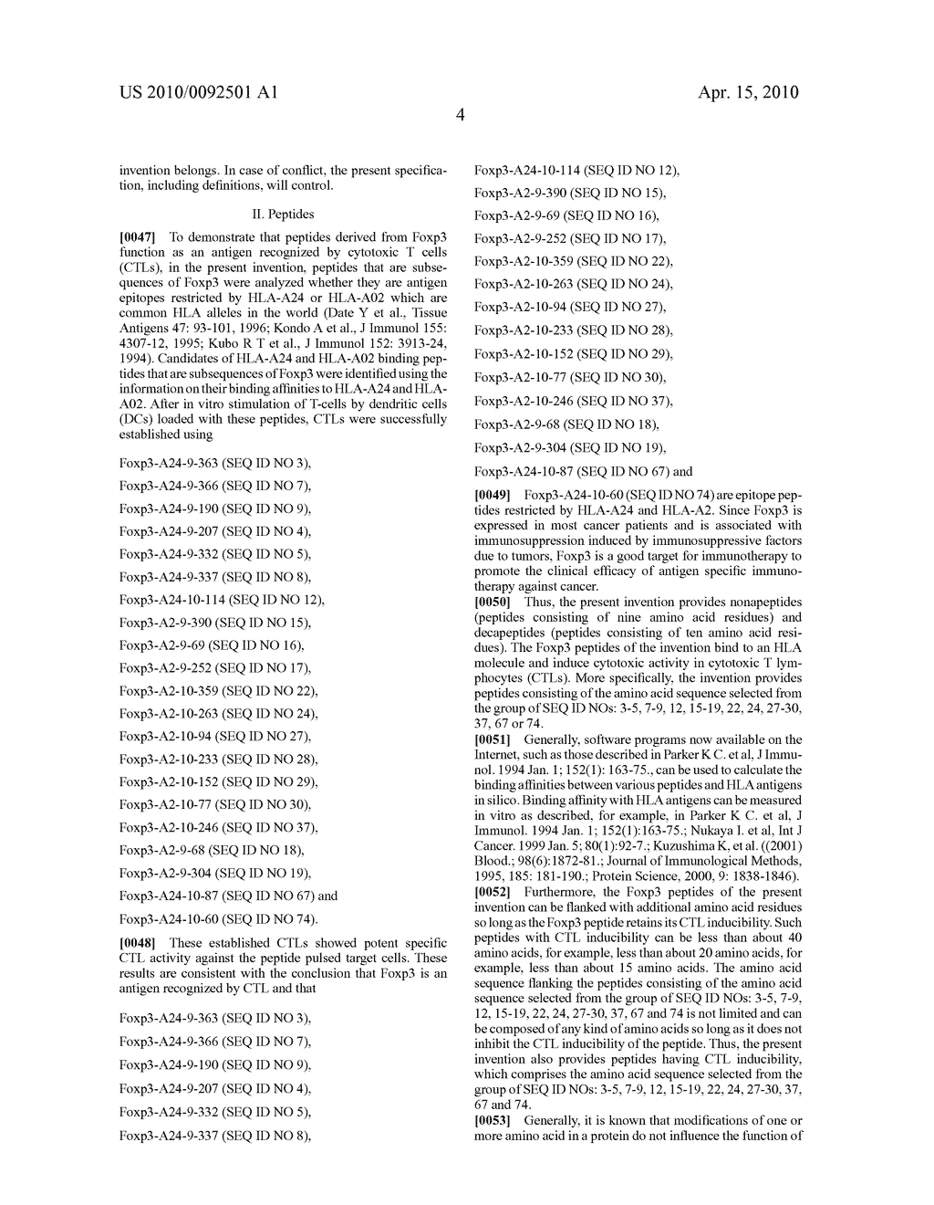 FOXP3 PEPTIDE VACCINE - diagram, schematic, and image 15