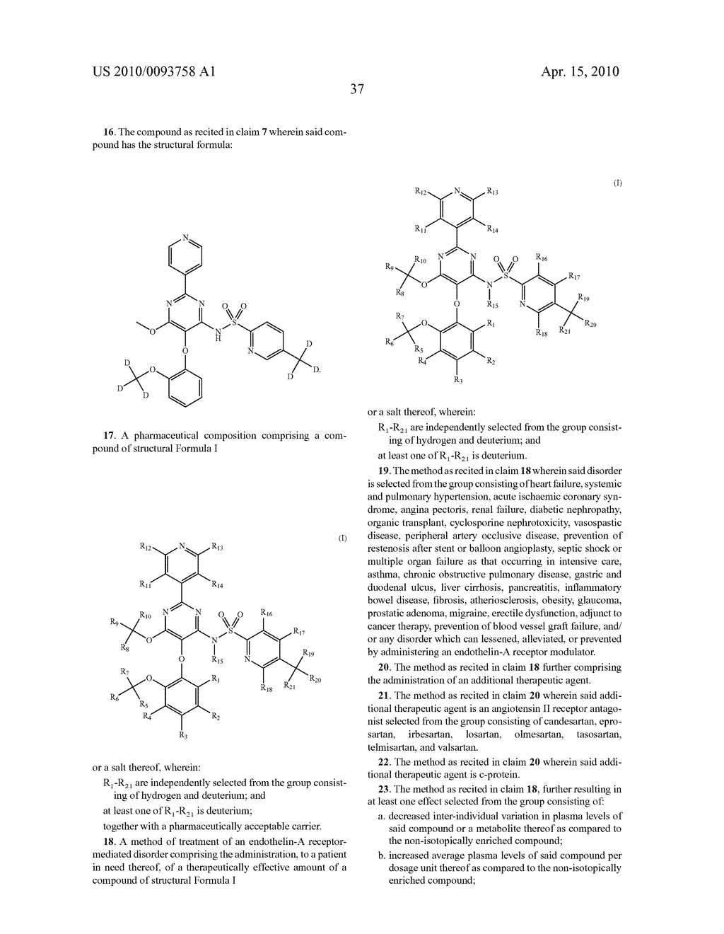 PYRIDINE SULFONAMIDE MODULATORS OF ENDOTHELIN-A RECEPTOR - diagram, schematic, and image 38