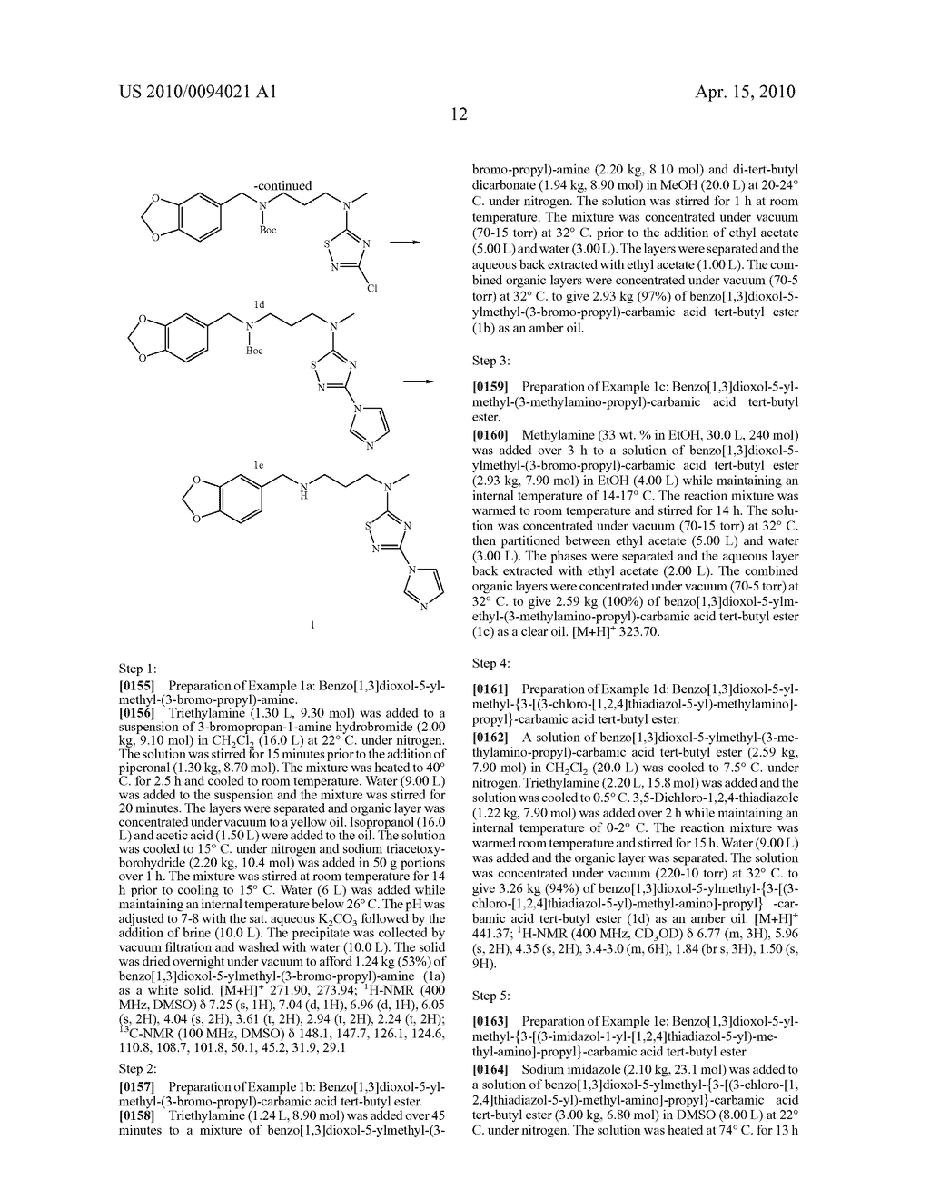 NOVEL METHOD OF PREPARATION OF 5-CHLORO-3-IMIDAZOL-1-YL-[1,2,4]THIADIAZOLE AND (3-IMIDAZOL-1-YL-[1,2,4]THIADIAZOL-5YL)-DIALKYL-AMINES - diagram, schematic, and image 13