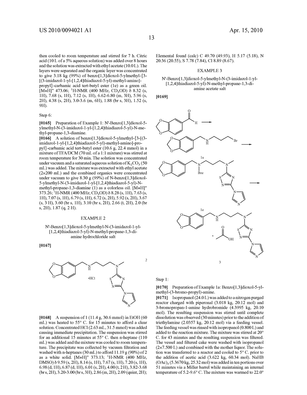 NOVEL METHOD OF PREPARATION OF 5-CHLORO-3-IMIDAZOL-1-YL-[1,2,4]THIADIAZOLE AND (3-IMIDAZOL-1-YL-[1,2,4]THIADIAZOL-5YL)-DIALKYL-AMINES - diagram, schematic, and image 14