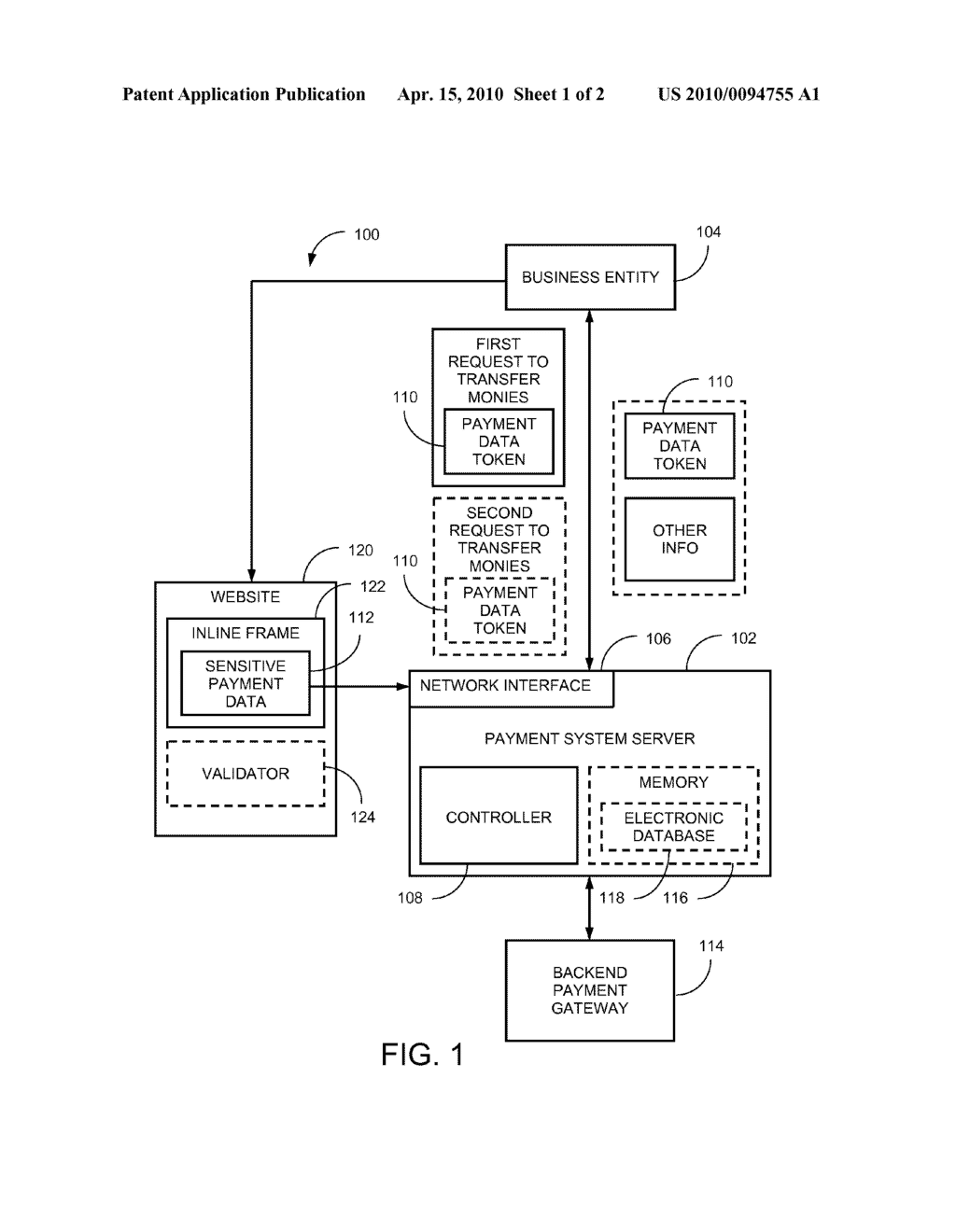 PROVIDING PAYMENT DATA TOKENS FOR ONLINE TRANSACTIONS UTILIZING HOSTED INLINE FRAMES - diagram, schematic, and image 02