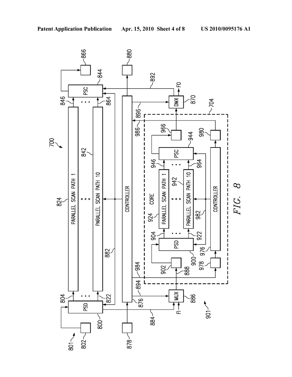 PARALLEL SCAN DISTRIBUTORS AND COLLECTORS AND PROCESS OF TESTING INTEGRATED CIRCUITS - diagram, schematic, and image 05