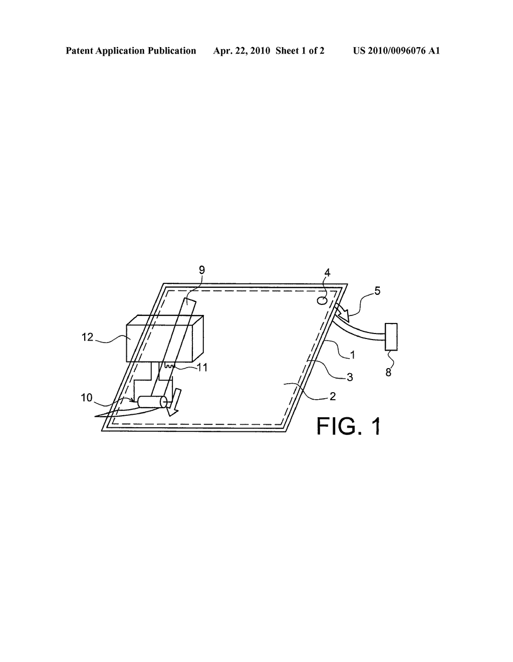 DEVICE FOR MAINTAINING AND DEPOSITING A THERMOPLASTIC COMPOSITE MATERIAL ON A SHAPING TOOL AND METHOD FOR MAKING A COMPOSITE PART - diagram, schematic, and image 02