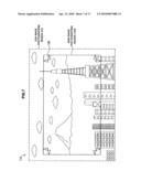 Image-taking apparatus, image-taking region displaying method, and image-taking region displaying program diagram and image