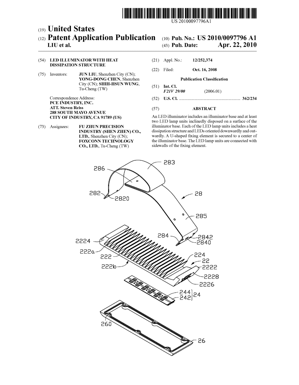 LED ILLUMINATOR WITH HEAT DISSIPATION STRUCTURE - diagram, schematic, and image 01