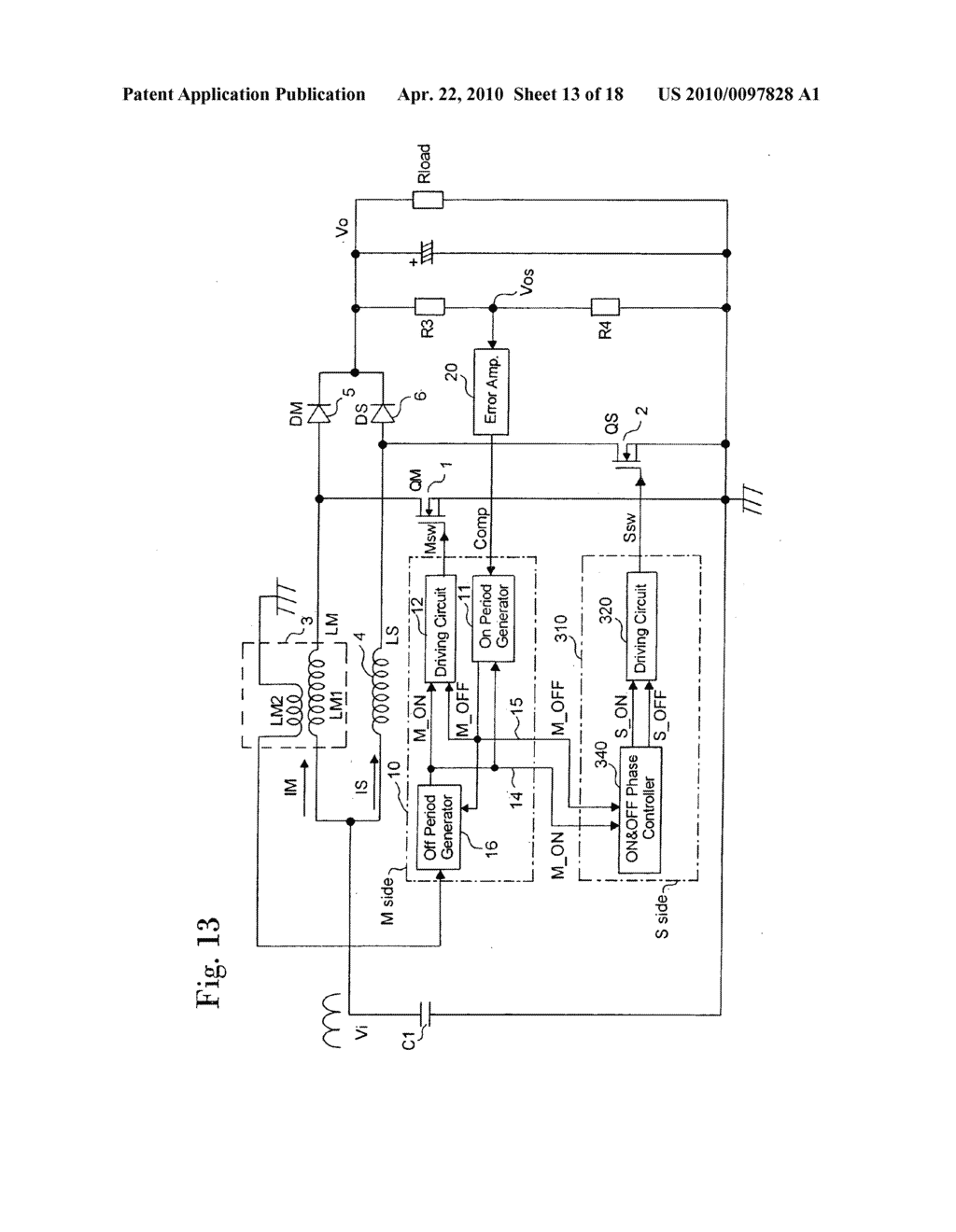 Interleave control power supply device and control circuit and control method for the power supply device - diagram, schematic, and image 14