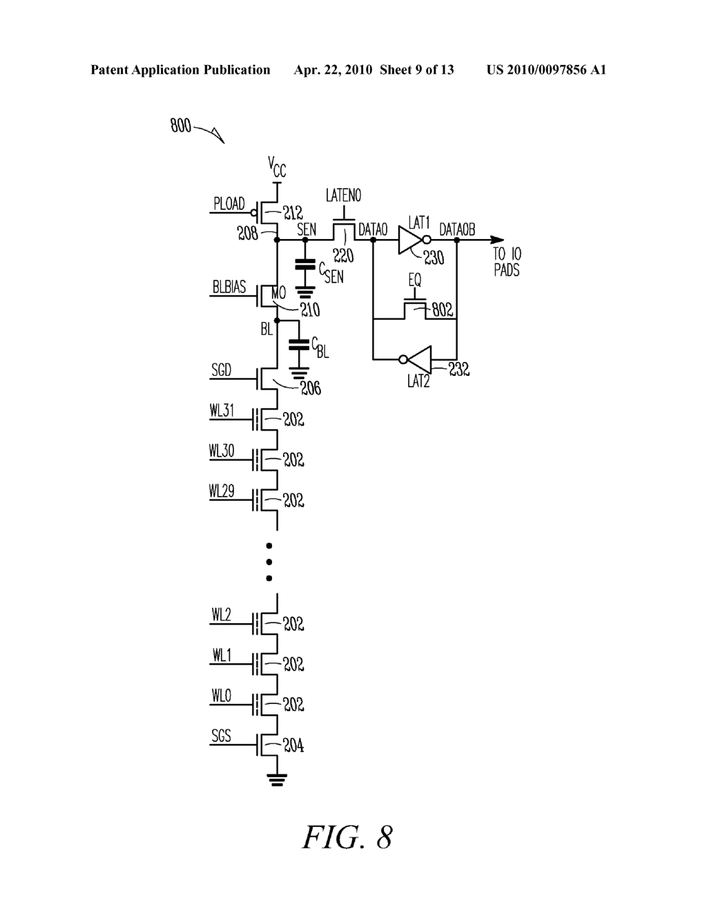 FLASH MEMORY AND ASSOCIATED METHODS - diagram, schematic, and image 10