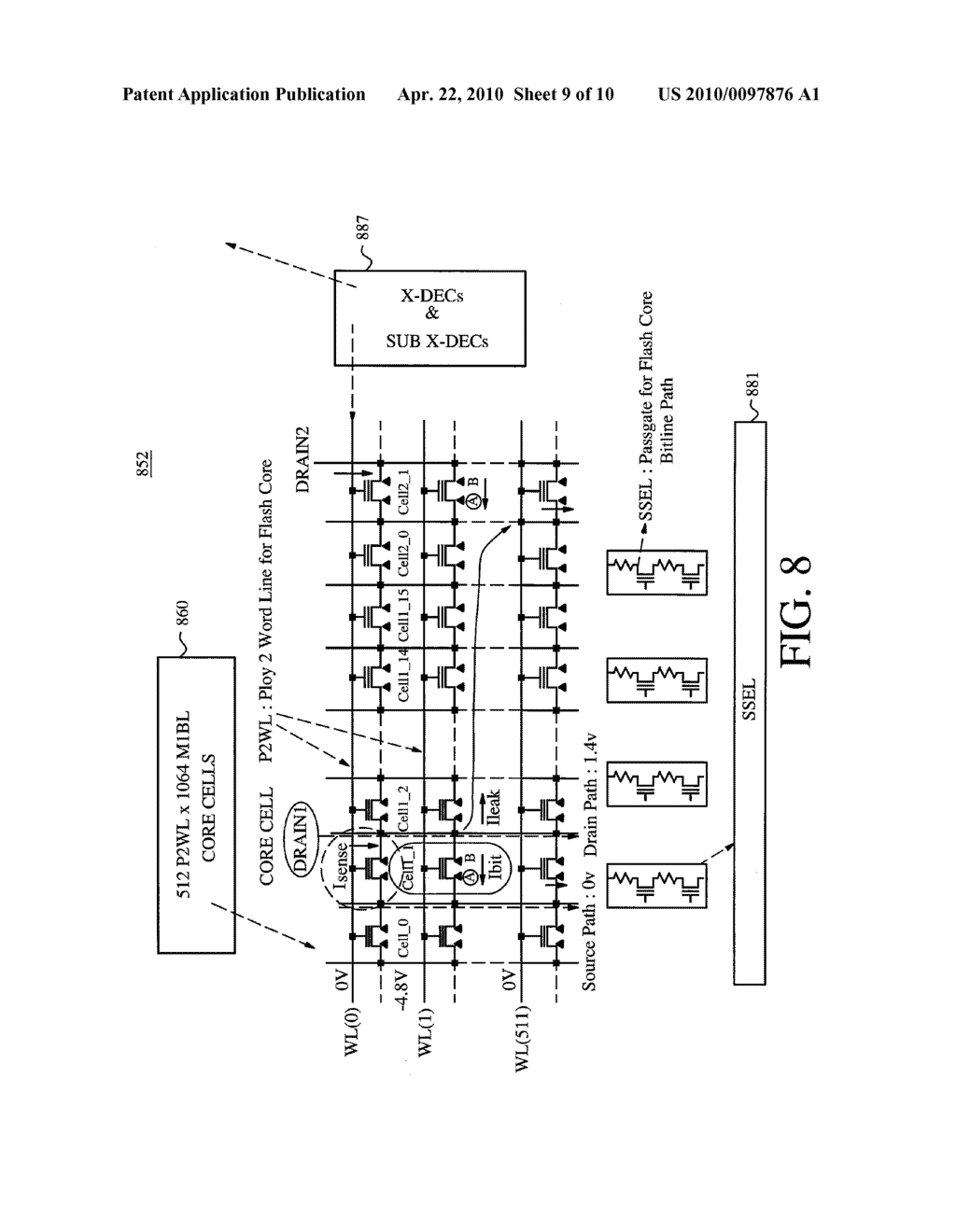 APPARATUS AND METHOD FOR GENERATING WIDE-RANGE REGULATED SUPPLY VOLTAGES FOR A FLASH MEMORY - diagram, schematic, and image 10