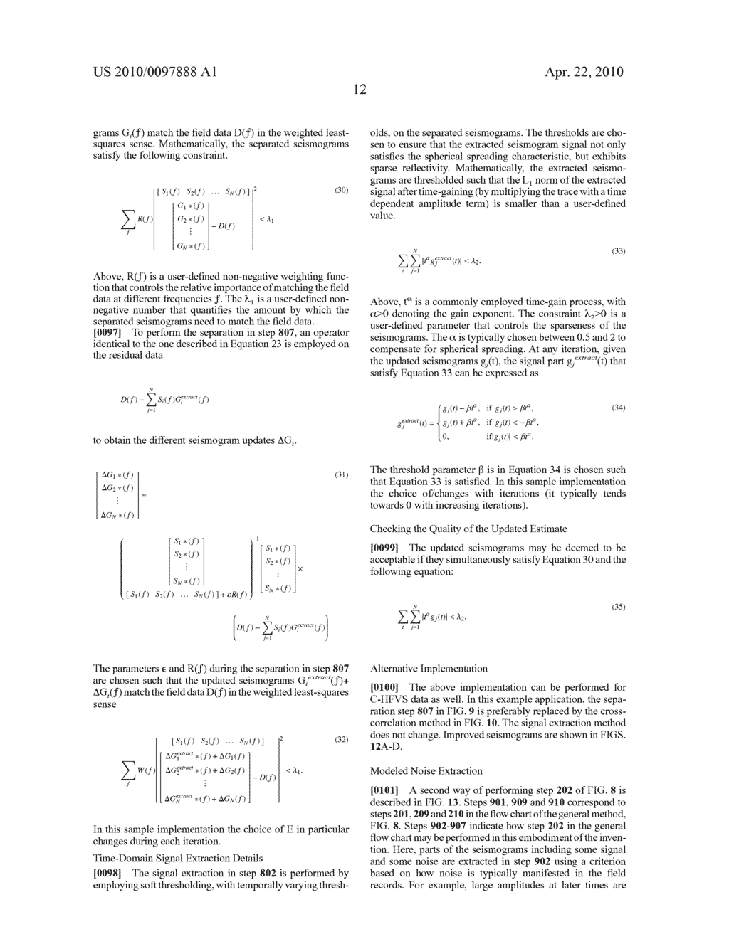 Separation and Noise Removal for Multiple Vibratory Source Seismic Data - diagram, schematic, and image 30